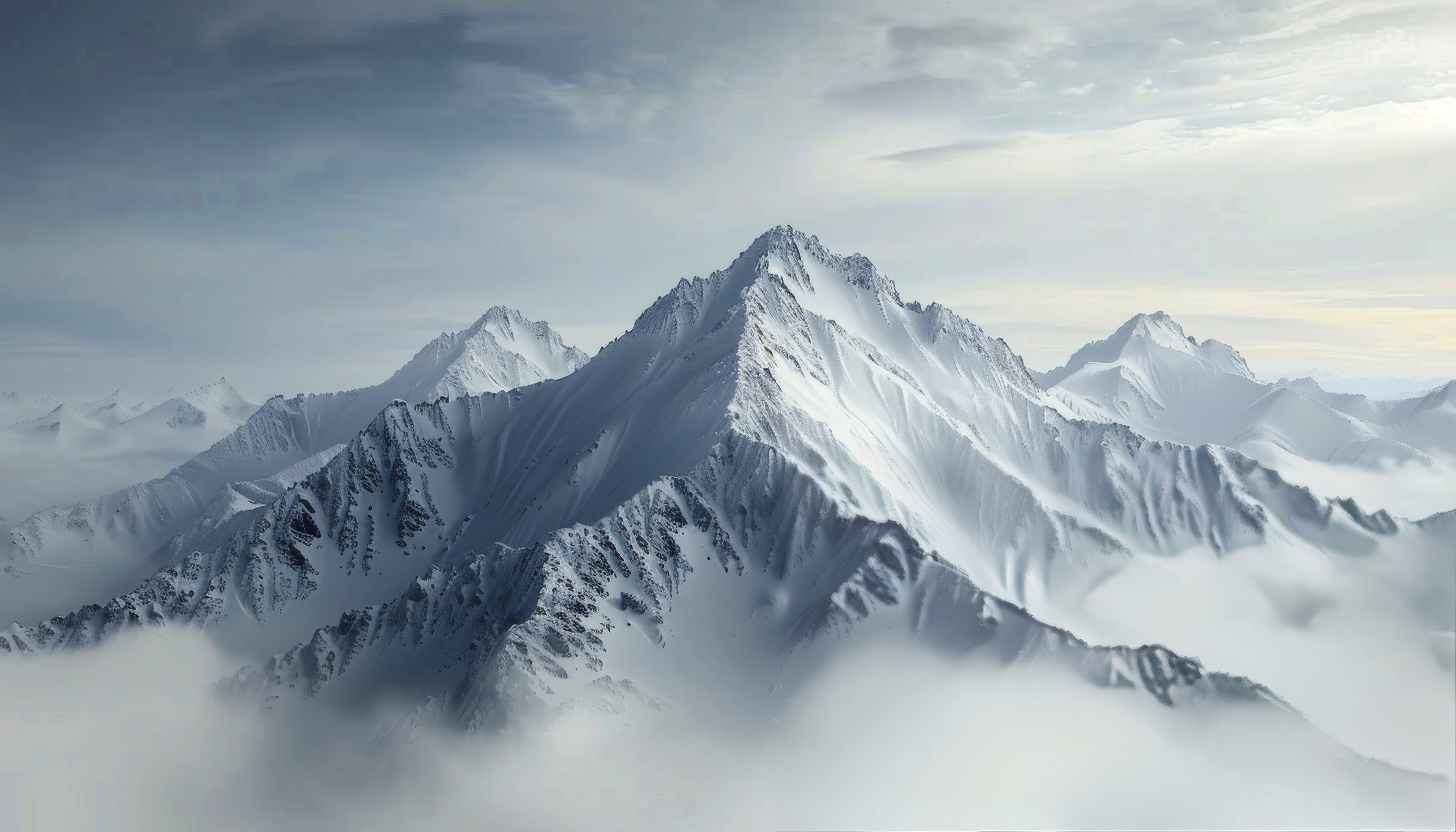 Impasto Mountains in the Snow – 12/13th March